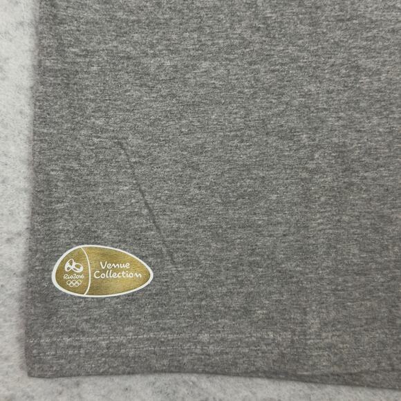 Rio 2016 Olympic T-Shirt NWT Raglan Gray Blue Size L Official Event Tee - Picture 9 of 11